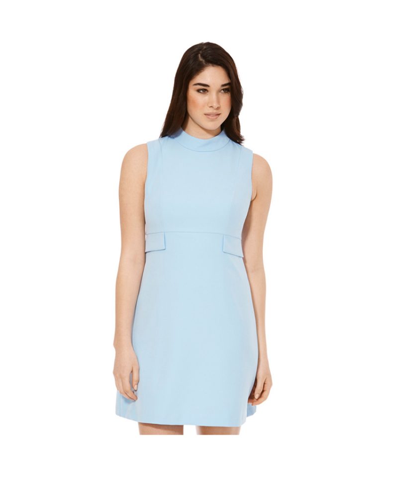 Pretty in Silver Neck Dress